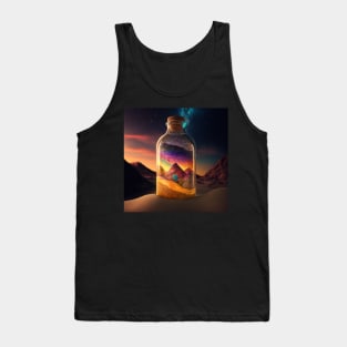 Glass bottle, mountain view Tank Top